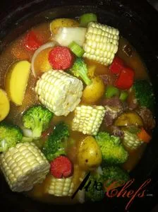 Beef stew cooking (opens in a new tab)