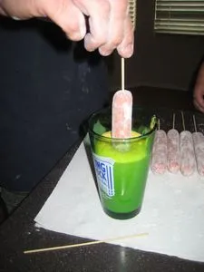 Dipping the corndog (opens in a new tab)