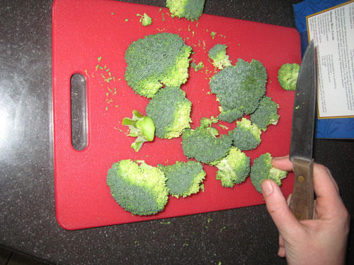 Cut broccoli